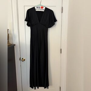 Abercrombie Black Satin Dress